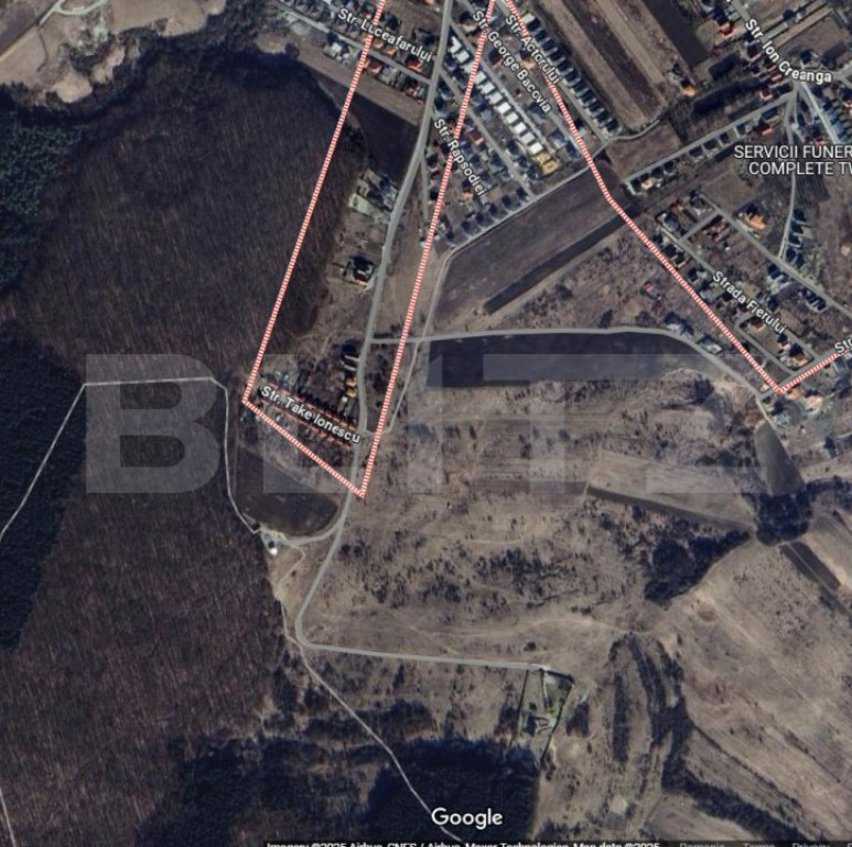 Teren intravilan de investitie 9200 mp front 28 ml