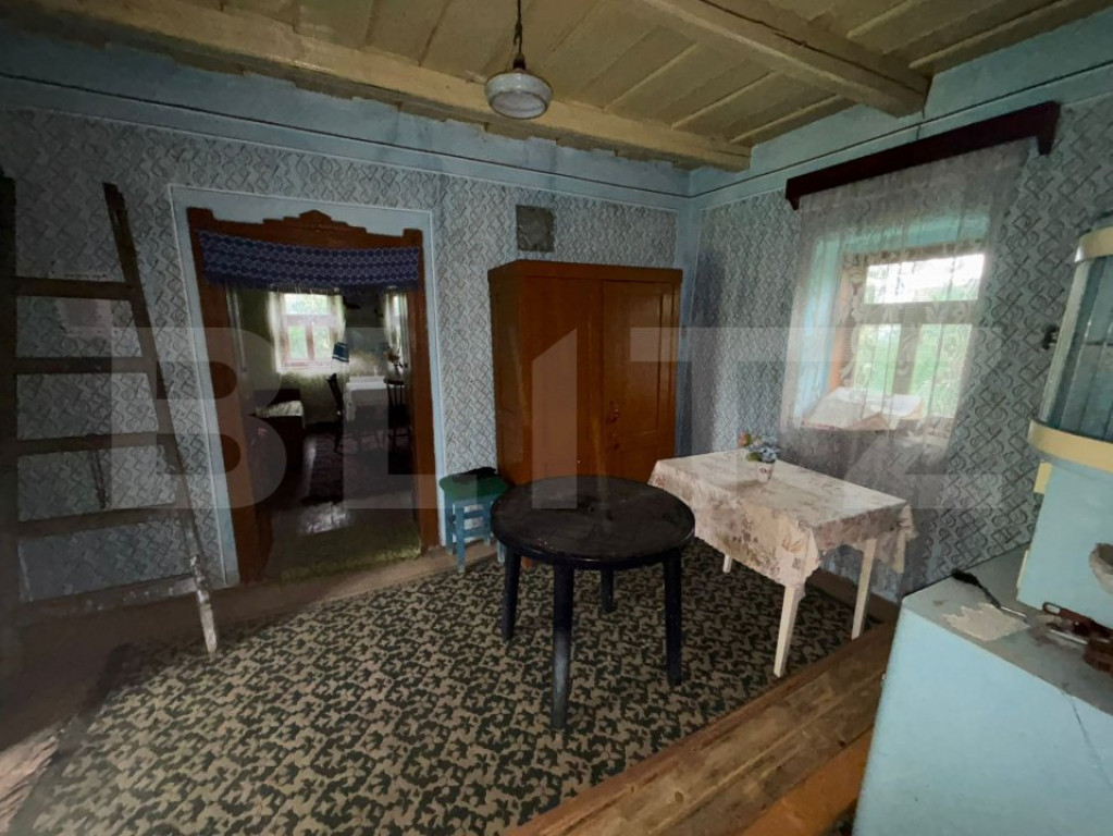 Casa de vanzare, cu 10 ari de gradina.