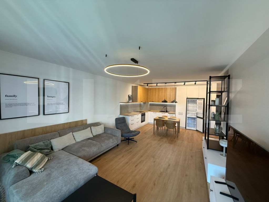 Apartament modern, complet mobilat, parcare subterană, zona