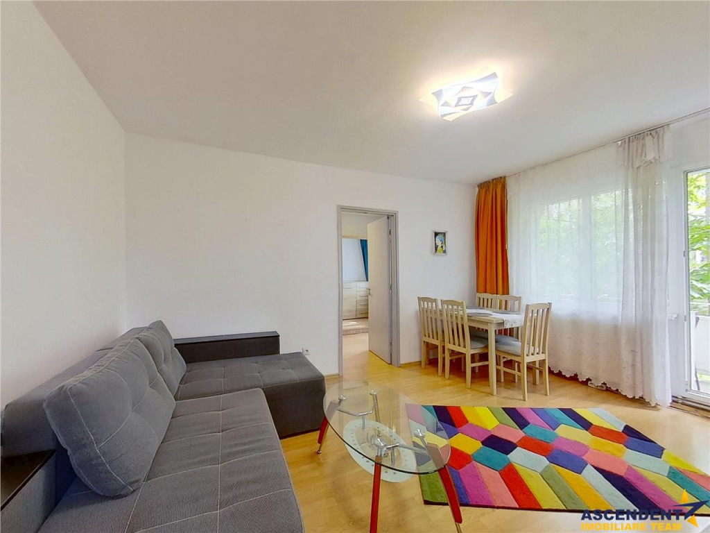 TUR 3D! 3 camere cu terasa,vedere in verde, mobilat,utilat,A