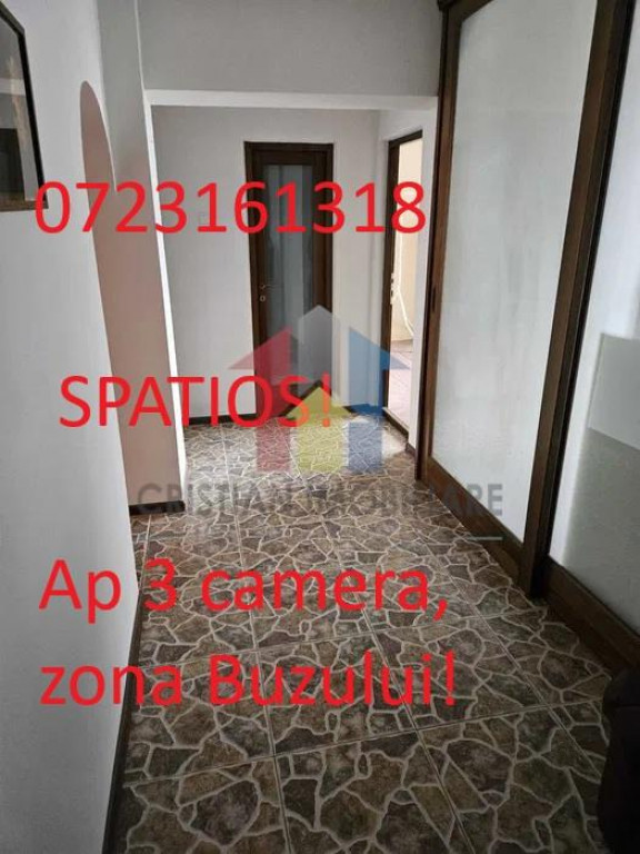 SPATIOS! Ap 3 cam conf 1 Buzaului 80 mp partial mobilat util