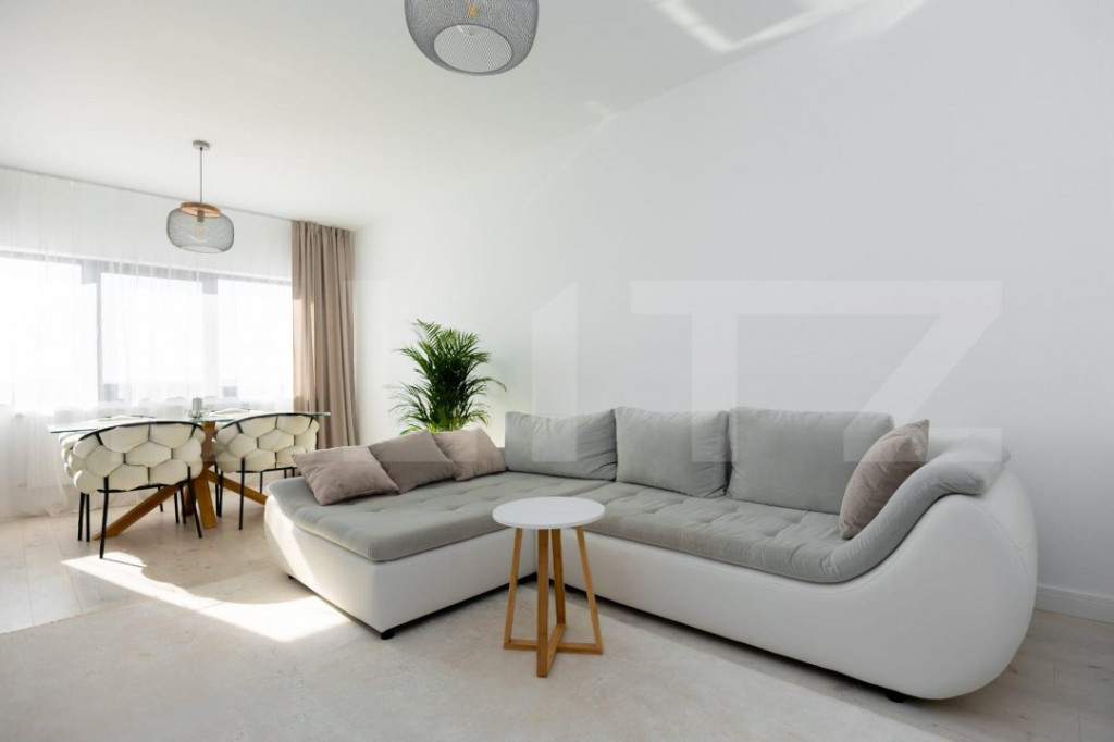 Apartament modern cu 3 camere, etaj 1, bloc nou, 78 mp, zona