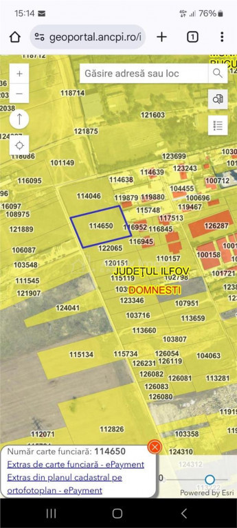 Domnesti - teren intravilan arabil - concesiune - 10.000