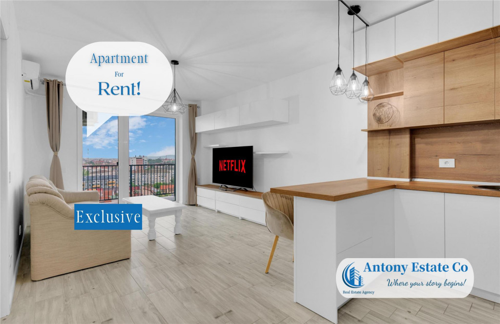 Apartament de inchiriat, 2 camere, Open Space, Prima Onestil