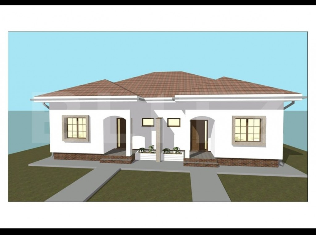 Duplex parter, 3 camere, bucatarie open space, terasa, Mosni