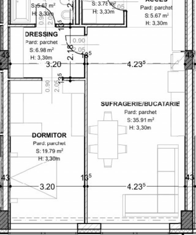 Apartament de Lux | 89,8 mp utili | 2 băi | Terasă 12 mp |
