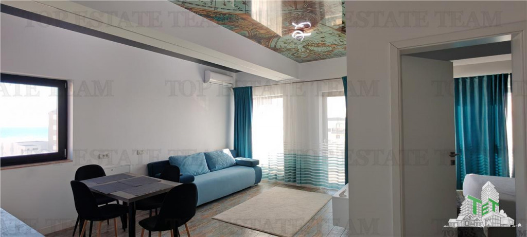 Apartament 2 camere, cu vedere la mare, mobilatutilat, incal