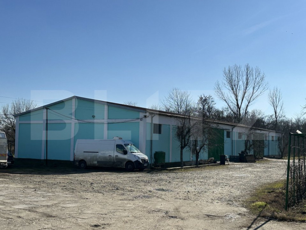 Hale, spatii de depozitare si administrative, teren 6530 mp,