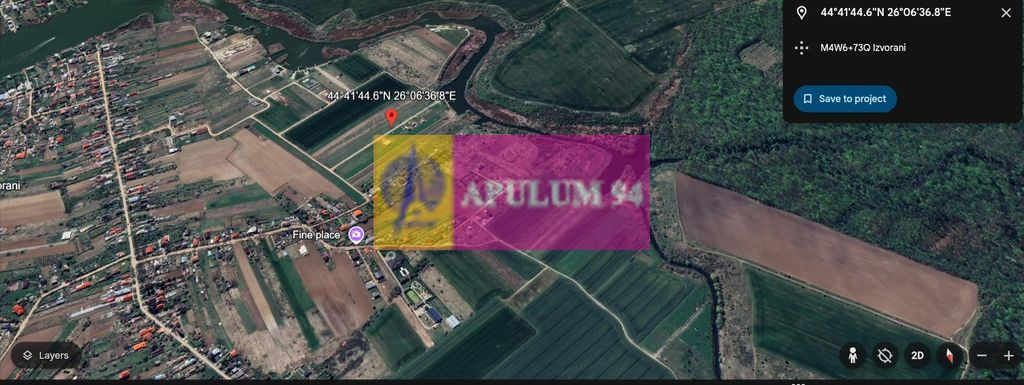 Izvorani - Teren intravilan langa lac | Rezidential P+1E