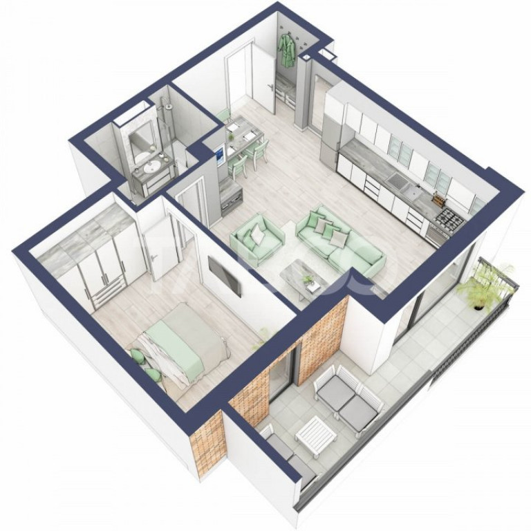 Apartament 2 camere 53 mp boxa la subsol lift Turnisor Comis