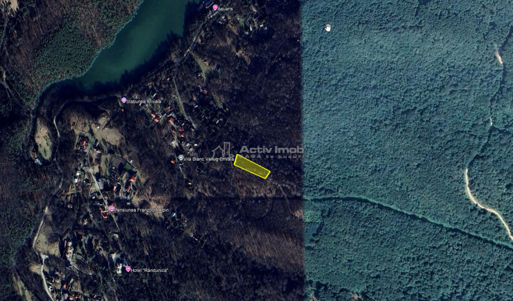 Valiug, Teren Intravilan 3507 Mp., 7,7 Euro/Mp., Crivaia