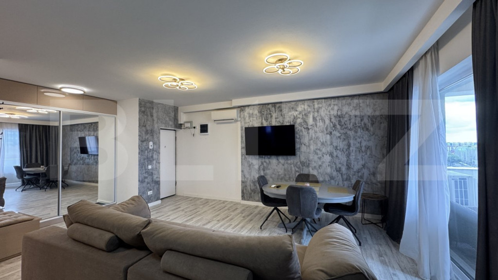 Apartament modern 3 camere, 84 mp, 2 băi, 2 locuri de parca