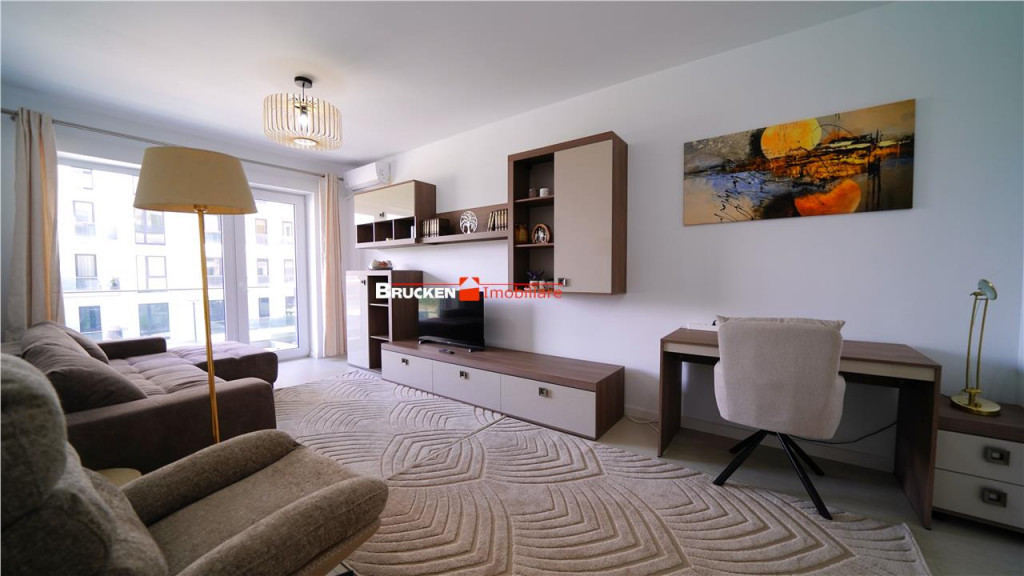 Apartament nou, complet mobilat, cu 2 locuri de parcare, in