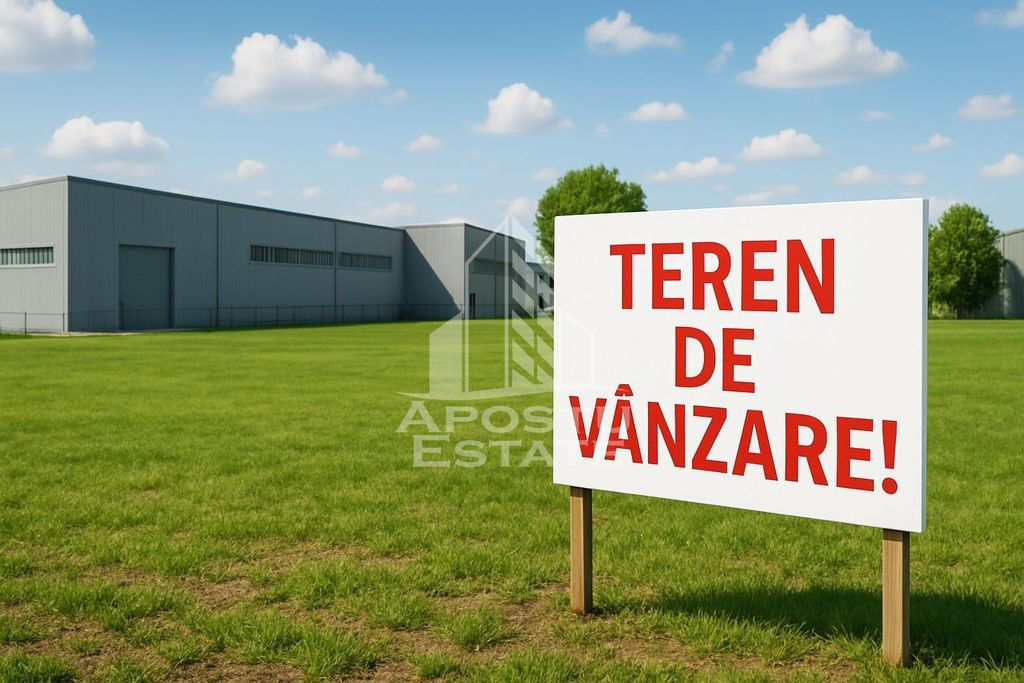 Teren 1760 mp, zona industriala, DN6, Timisoara- Becicher...