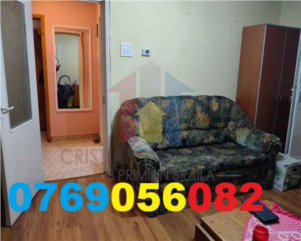 2 camere Viziru 1, parter cu balcon, Mobilat si Utilat