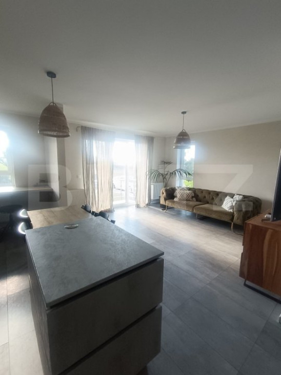 Apartament cu 2.5 camere, 64 mp, cu grădină, mobilat și u