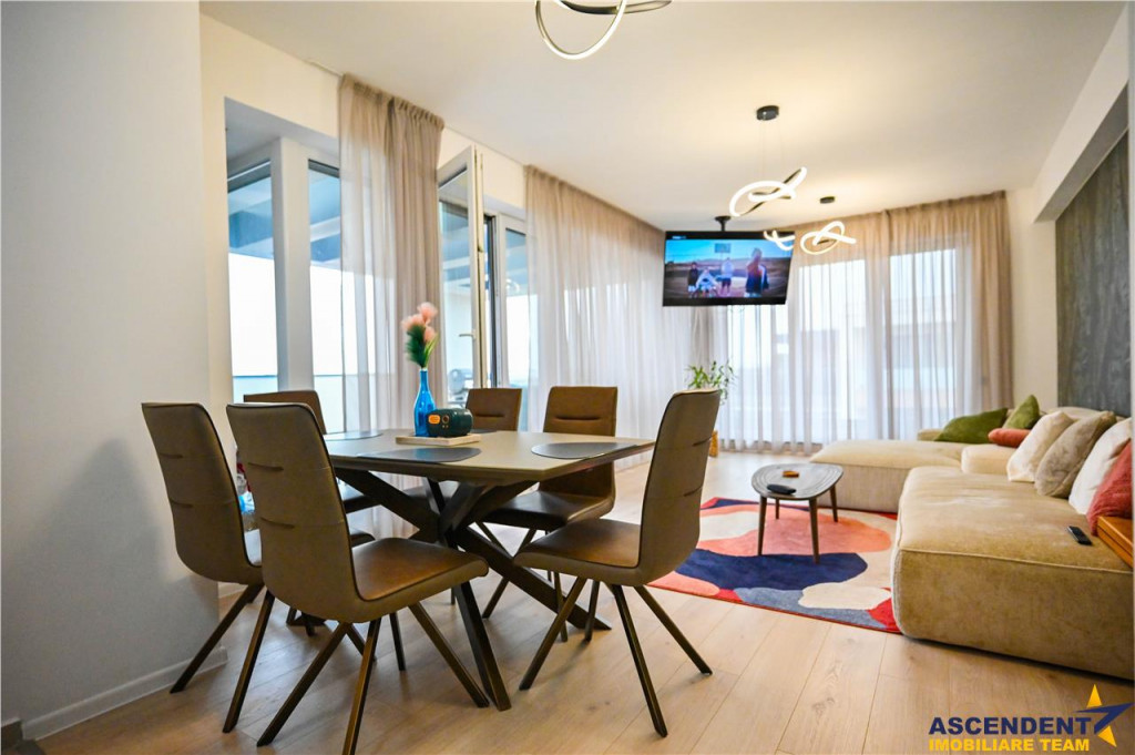 FILMTur 3D!Premium Penthouse, echipat,parcare subterana,50 m