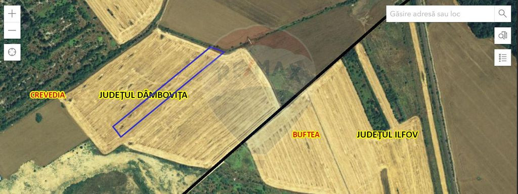 Teren pretabil pentru dezvoltare industriala Crevedia