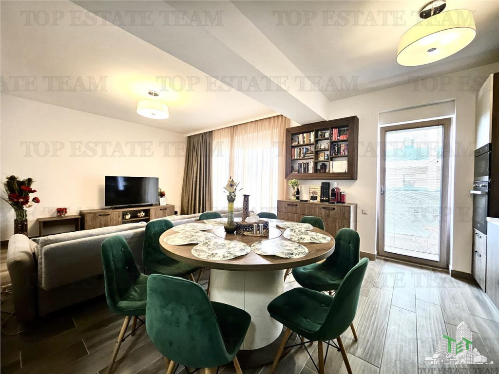 Apartament 3 camere, 2 bai, 91mp, mobilat/utilat lux, pompa