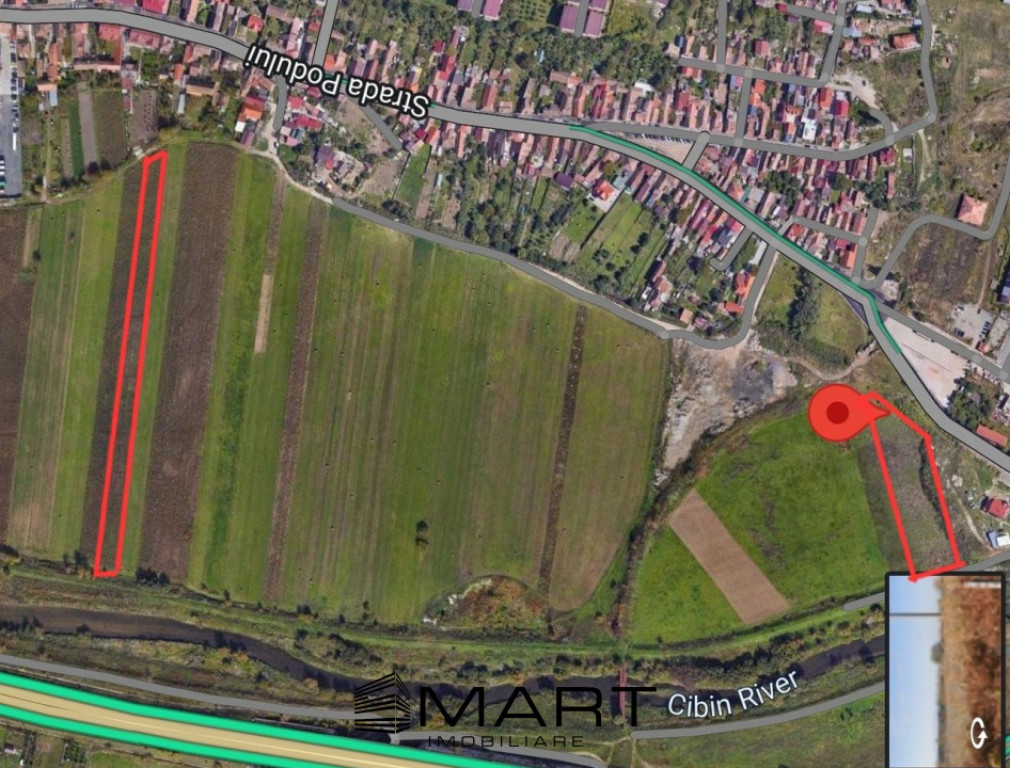 Terenuri zona intravilan Gusterita strada Podului