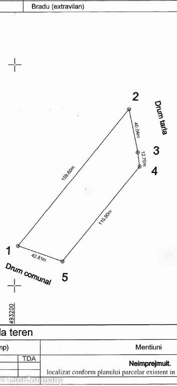 Teren Extravilan Bradu Arges