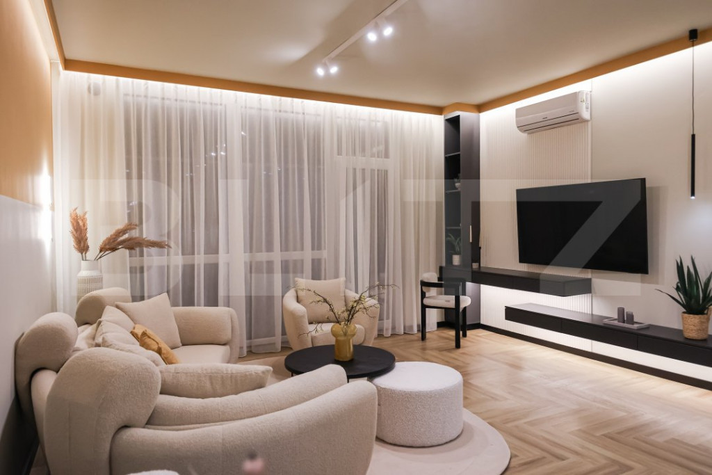 Apartament de lux, de vanzare, cu 2 camere, 56 mp + Parcare