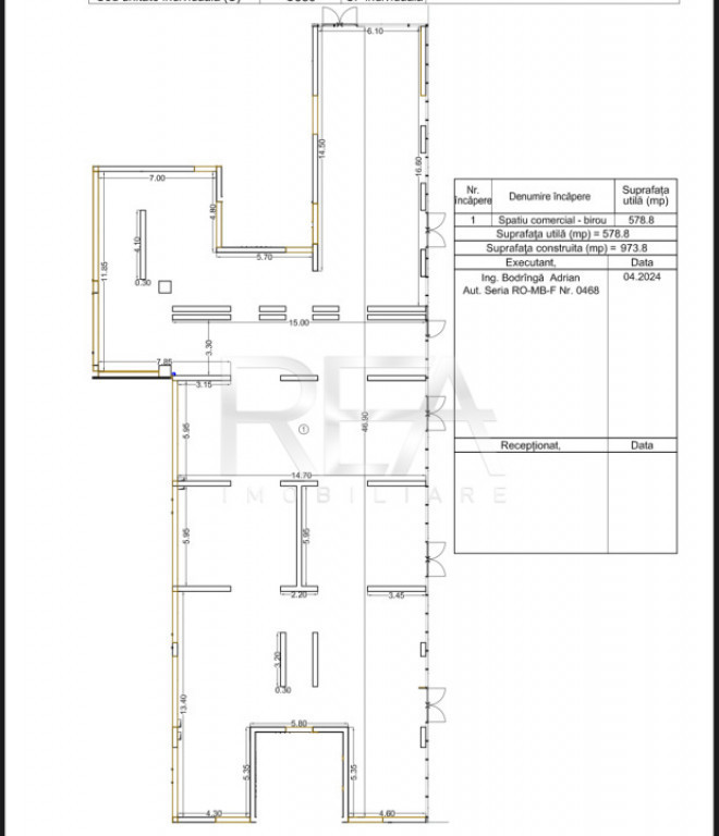 Spatiu Comercial | Inchiriere totala sau partiala | Bloc Nou