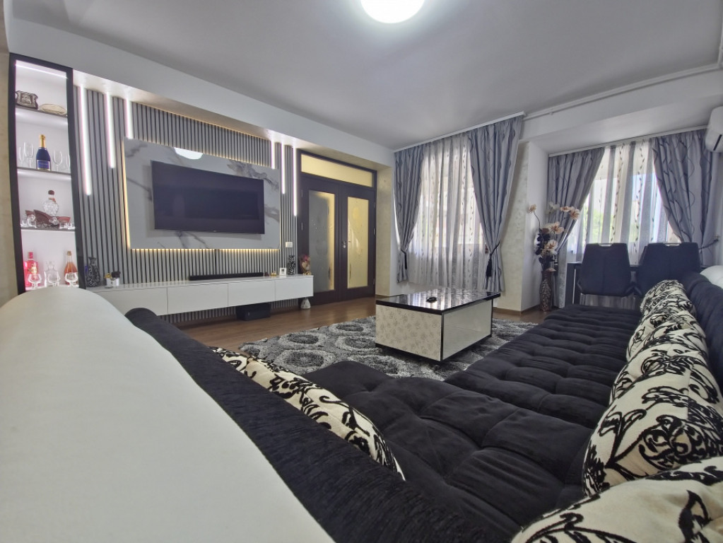 Tomis Plus parter înalt 3 camere 76 mp mobilat utilat compl