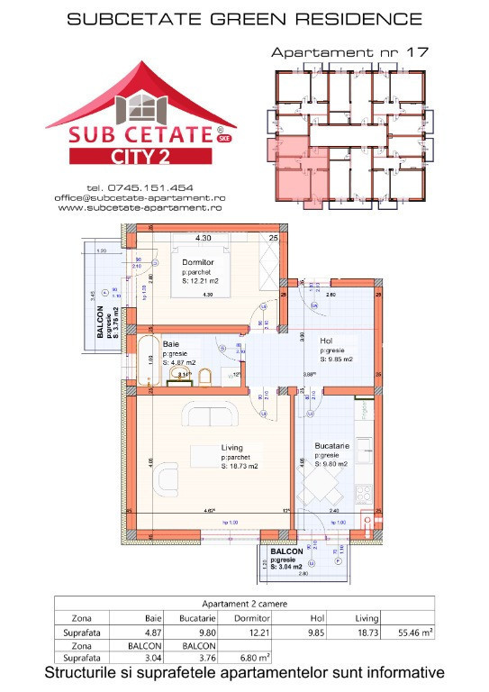 Apartament 2 camere decomandat si cu credite bancare