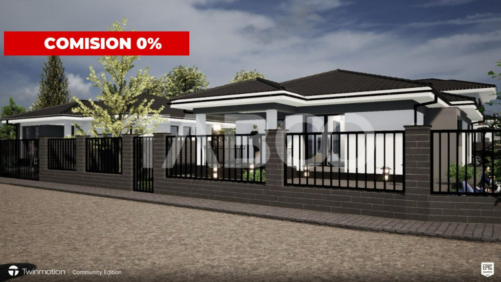 Casa 1 nivel sau P+1E 4 camere 100 mp utili pivnita curte Al