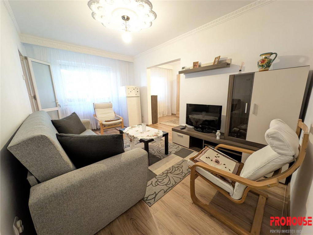 Str. Lalelelor, apartament chirie - 2 camere parter - mobila