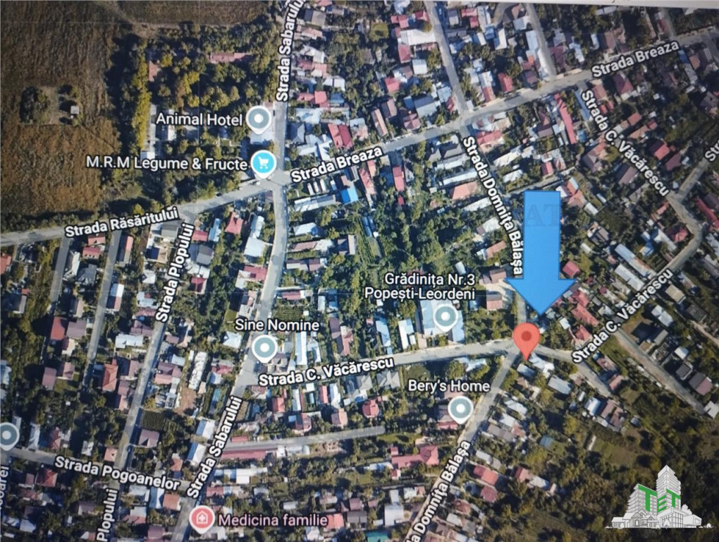 Teren de cu potential comercial Popesti Leordeni