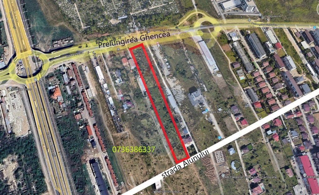 Teren intravilan, 7383 mp, dubla deschidere, Prelungirea ...