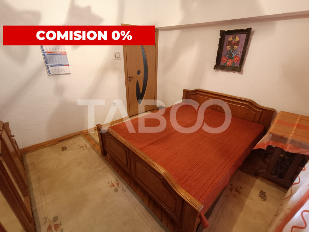 Apartament 3 camere 56 mp utili mobilat utilat balcon Ampoi