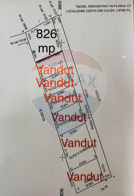 Teren 826 mp Craiova / Rovine 2