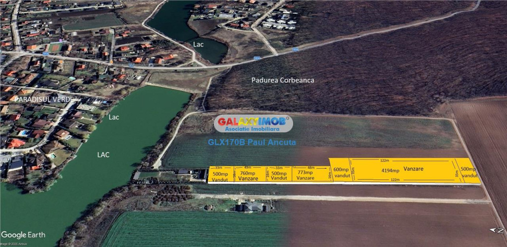 Loturi casa 760 mp Corbeanca vedere lac si padure Paradisul