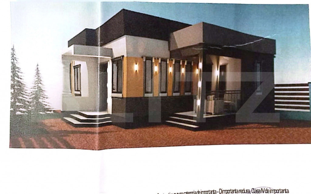 Casa parter la cheie, 95 mp utili si 420 mp, zona panoramica