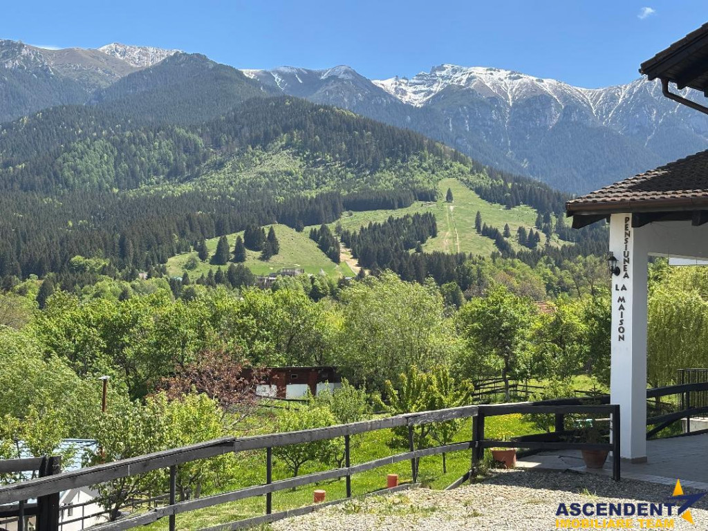 Pensiune:3 km de Castelul Bran,2.900mp teren,piscina,ciubar,