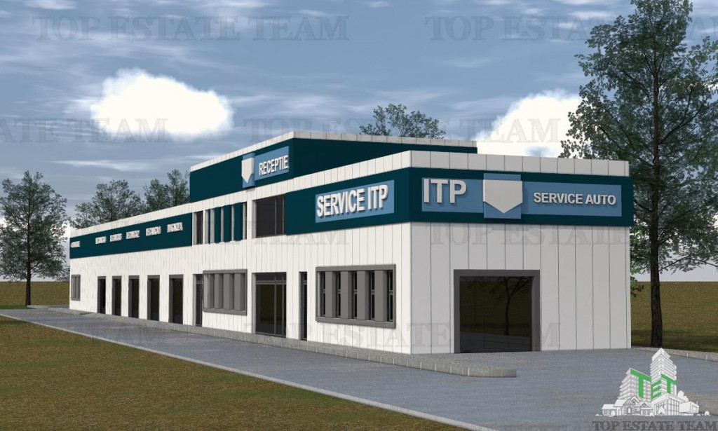 Hala industriala, pretabila, fabrica, productie, service aut