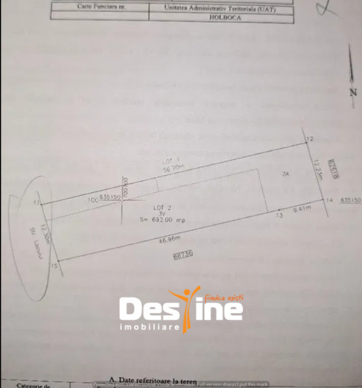 Holboca, Teren intravilan, 692 mp,