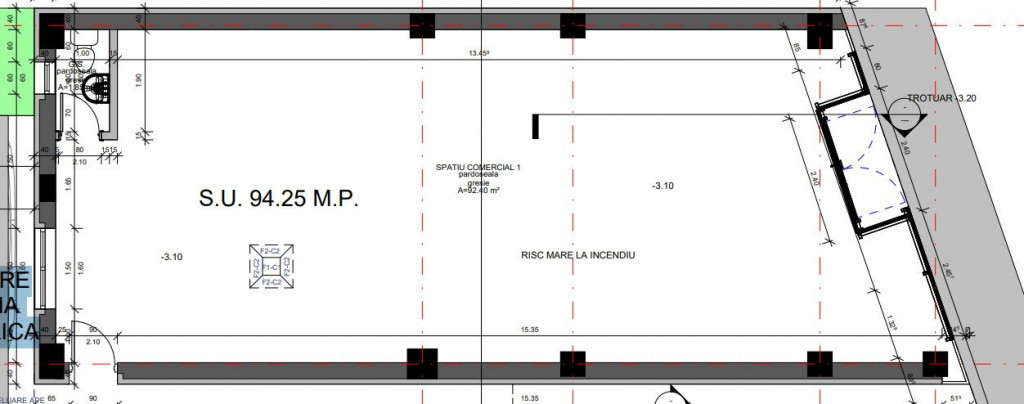 Spatiu Comercial, de vanzare, 94 mp, zona Turnisor