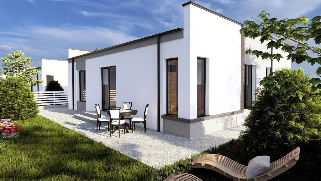 Casa individuala pe parter, 4 camere, pozitie centrala Balotesti