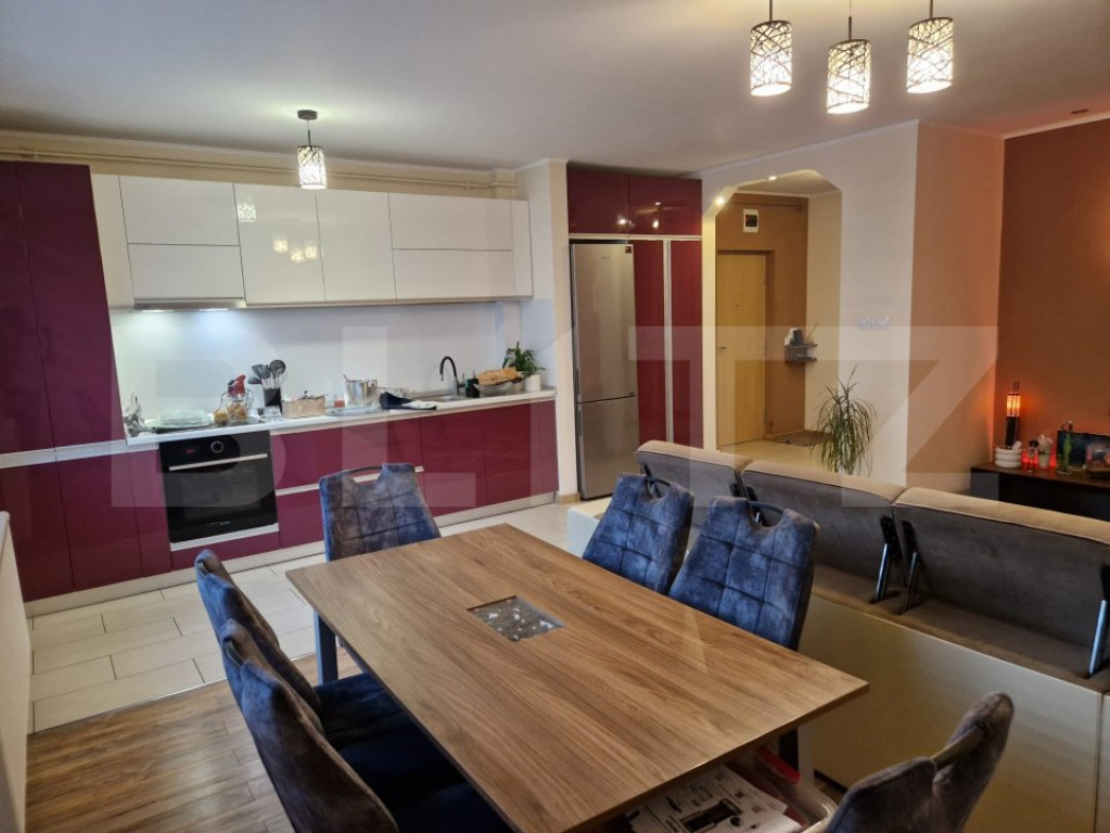Apartament modern, cu 3 camere, 2 bai, 85 mp, 2 parcări, zo