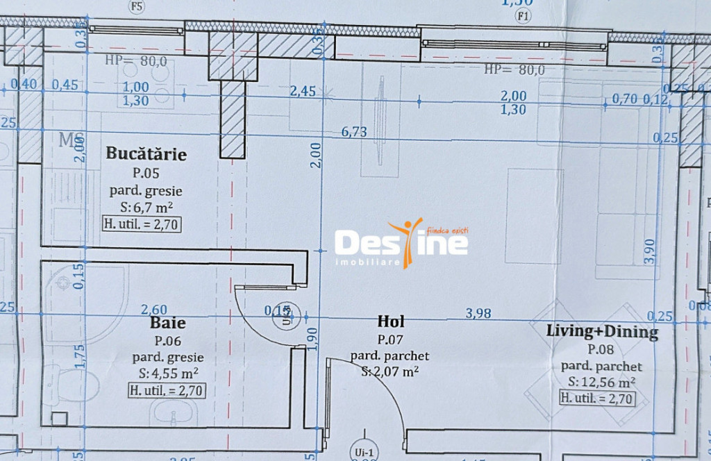 Vișan - Apartament 1 cameră 26 mp utili