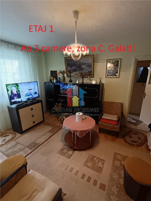 ETAJ 1! Ap 3 camere, confort I zona Calea Galati