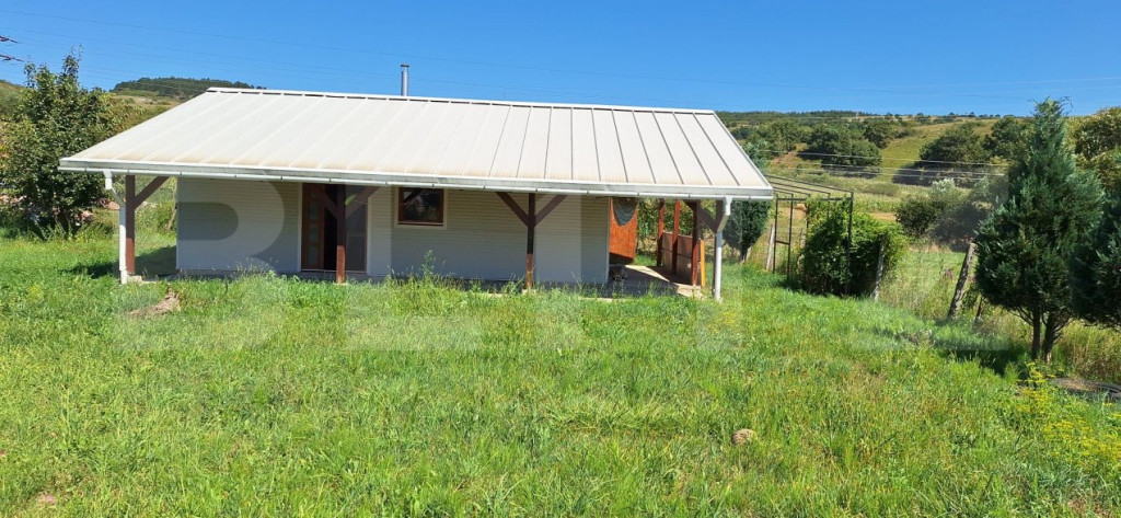 Teren 1000 mp intravilan cu constructie metalica de 66 mp