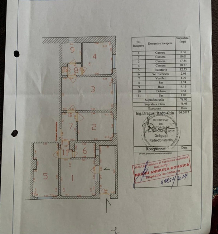 Apartament 4 Camere Metrou Dristor-folosinta spatiu comercia