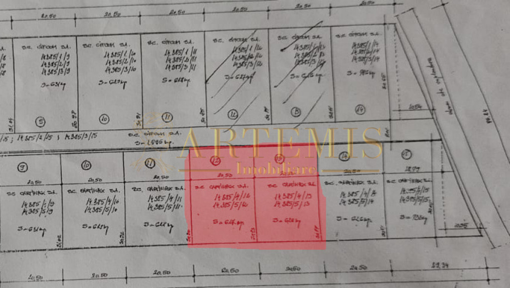 Investitie, Teren intravilan, 1253 mp, Borhanci