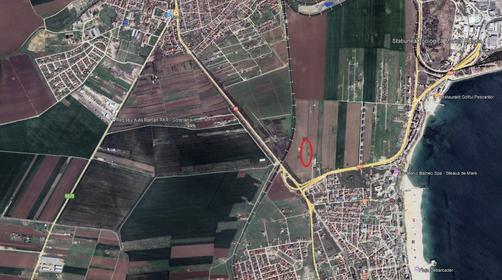 Teren de vanzare zonz castelul de apa in Eforie Nord