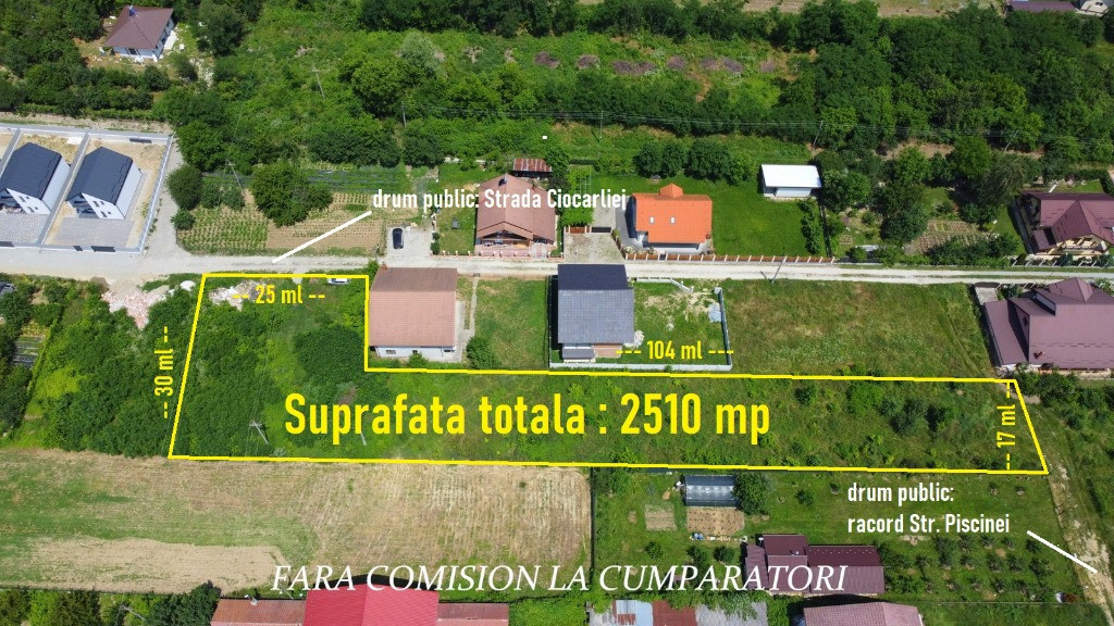 TEREN 2510 MP, PRETABIL DEZVOLTARE REZIDENTIALA